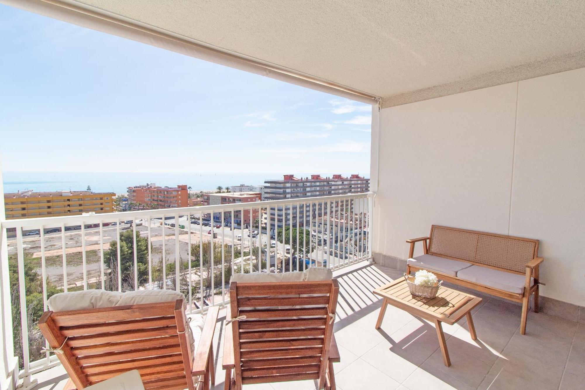 Global Properties, Moderno Apartamento Con Terraza Y Vistas Al Mar Canet d'En Berenguer Exteriör bild
