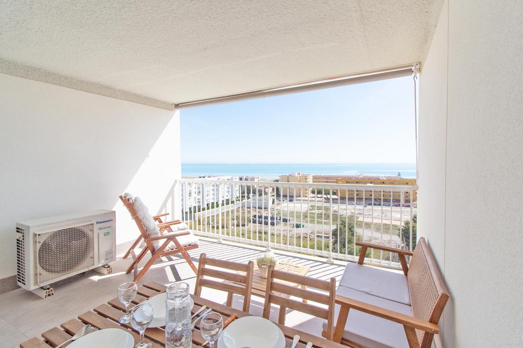 Global Properties, Moderno Apartamento Con Terraza Y Vistas Al Mar Canet d'En Berenguer Exteriör bild
